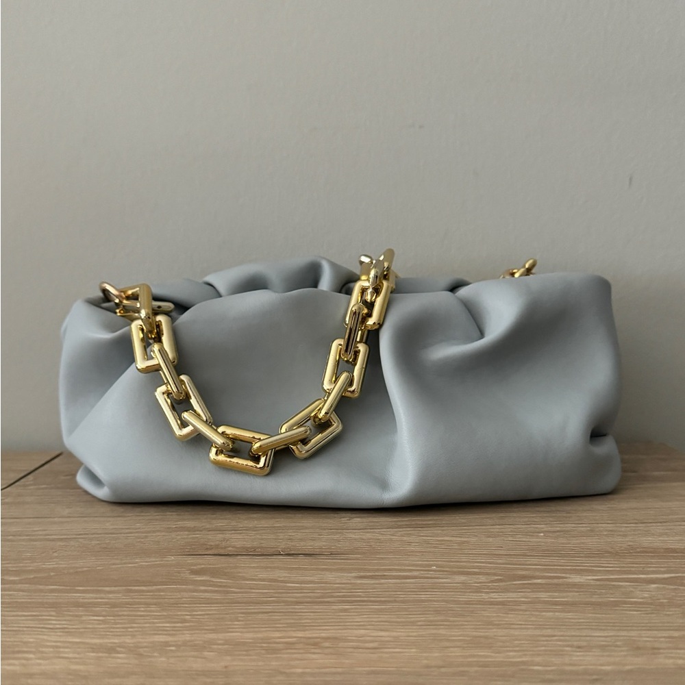 Chain strap pouch clutch